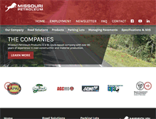 Tablet Screenshot of missouripetroleum.com